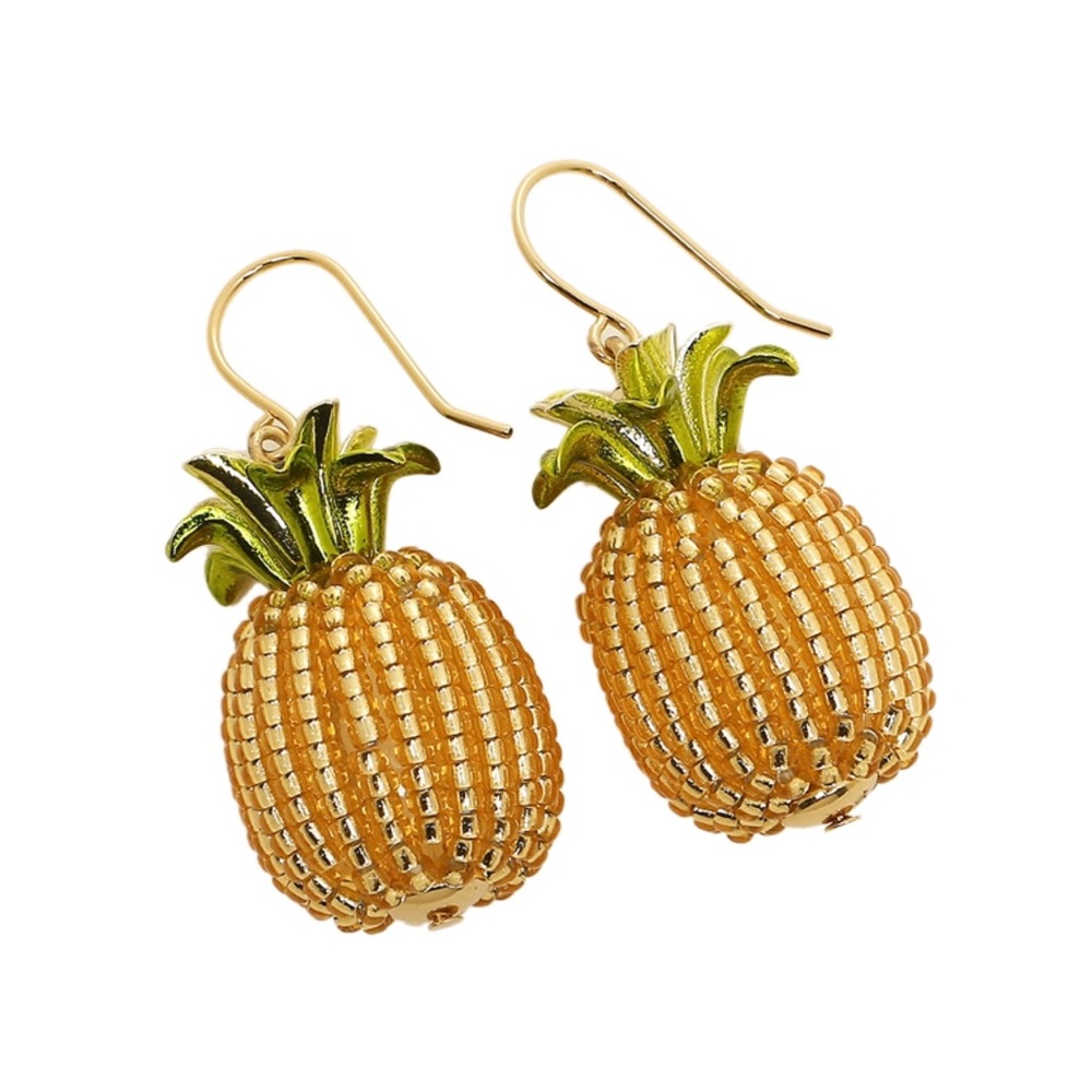 KATE SPADE • By The Pool Pineapple Drop Earrings - Picture 3 of 5